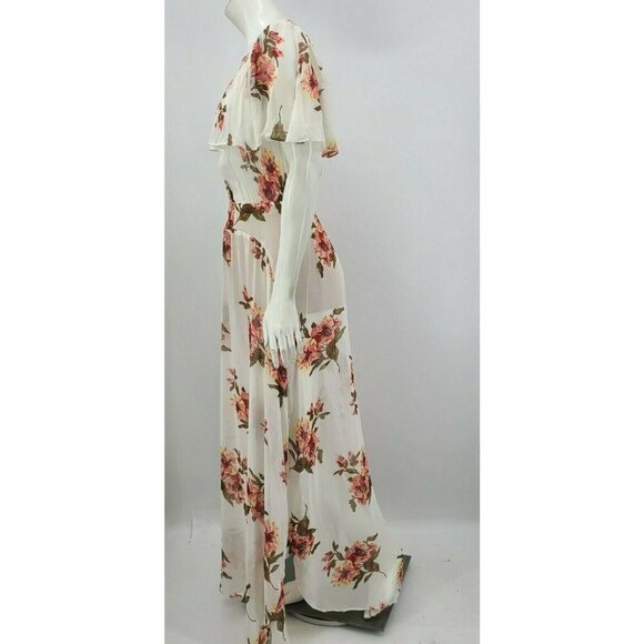 New Flynn Skye Miranda Maxi Dress Floral Chiffon - Picture 6 of 12